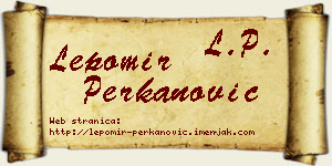 Lepomir Perkanović vizit kartica